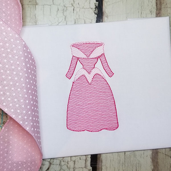 princess dress sketch