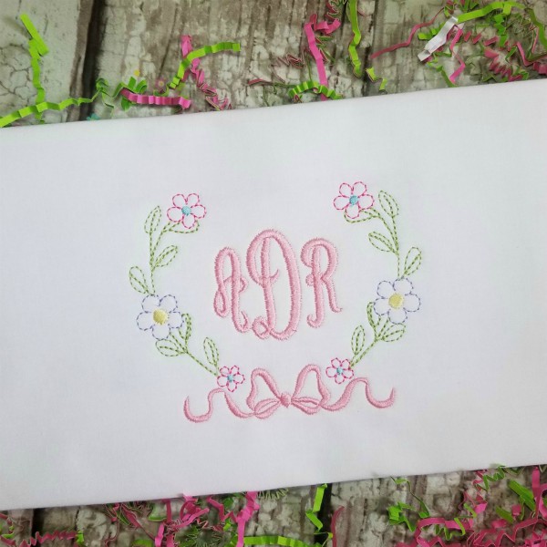 Monogram MM Machine Embroidery Design - 4 sizes